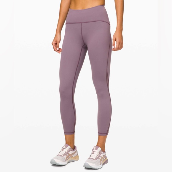 lululemon athletica Pants - Lululemon Train Time Pants 7/8 Lavender Mulberry Leggings 25” size 10